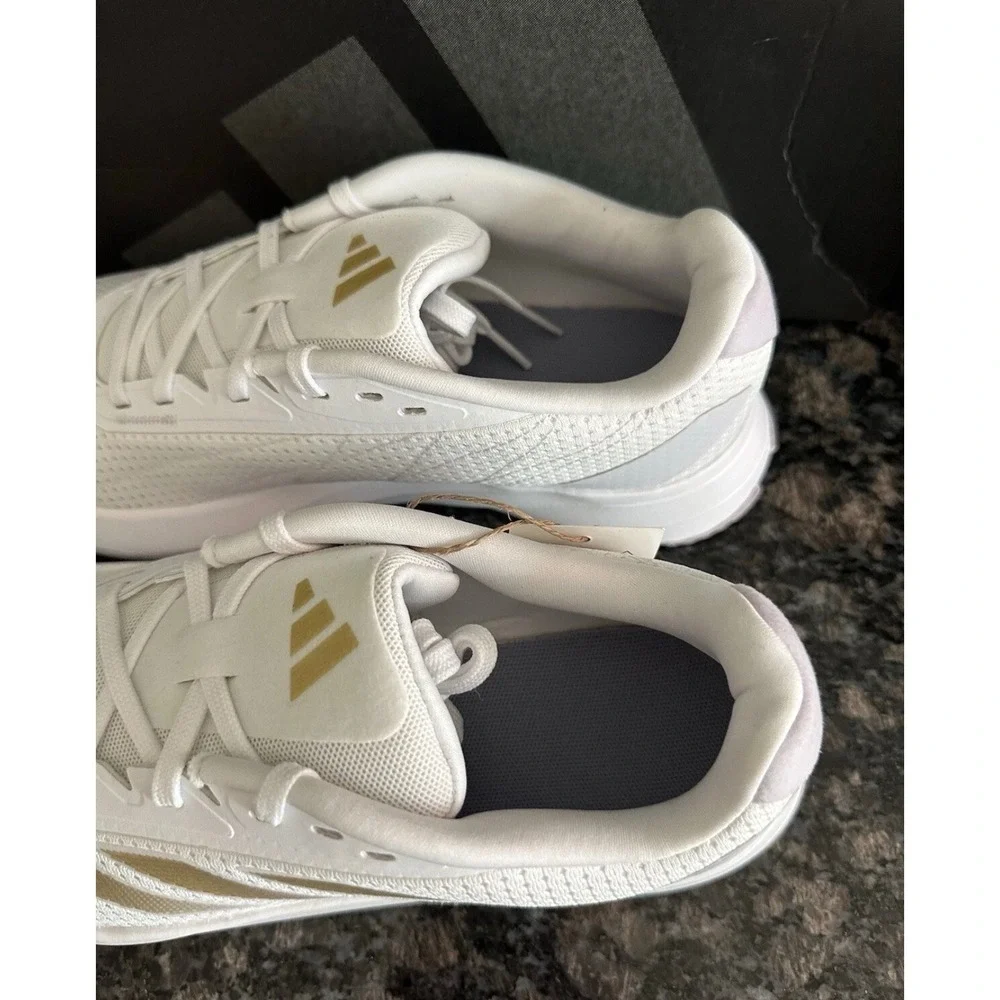 Adidas Duramo SL W Womens Running Shoes White Gold‎ IF7883 Size 10 NEW
